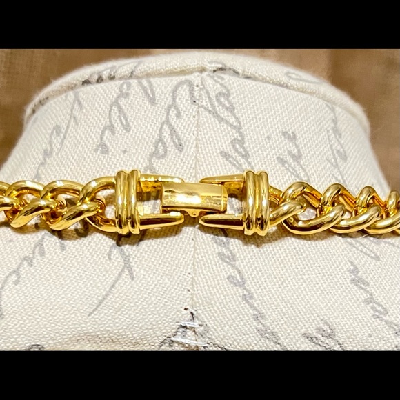 💯”Swarovski” Crystal Curb link chain vintage necklace - Picture 4 of 5
